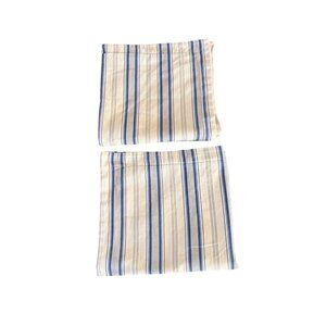 Ralph Lauren Chaps European Pillow Shams Set Of Two Classic Stripe